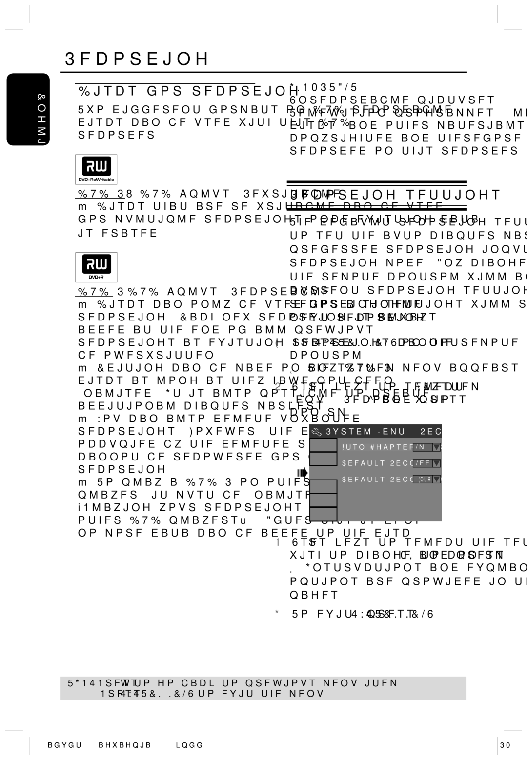 Philips HTS5700R/05 user manual Discs for recording, Recording settings, Unrecordable pictures 