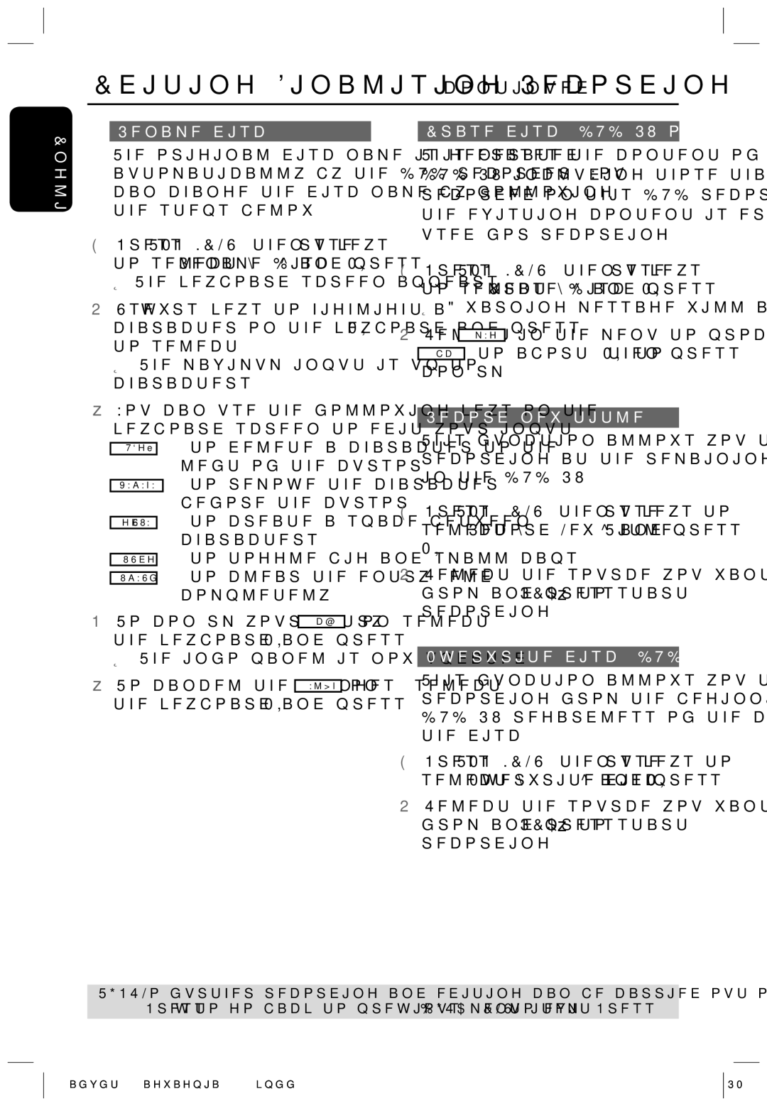 Philips HTS5700R/05 user manual English Rename disc, Erase disc DVD+RW only, Record new title, Overwrite disc DVD+RW only 