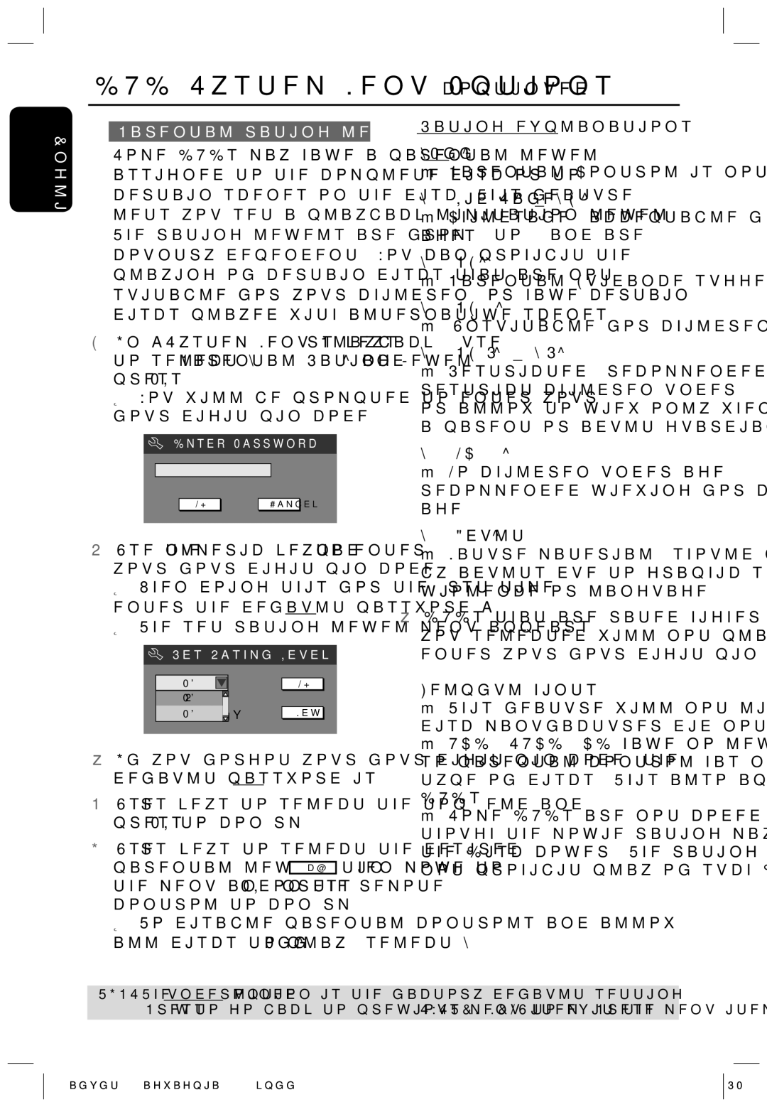 Philips HTS5700R/05 user manual English Parental rating level 