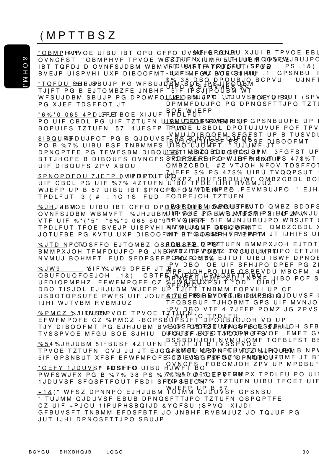 Philips HTS5700R/05 user manual Glossary, PCM Pulse Code Modulation. a digital audio encoding system 