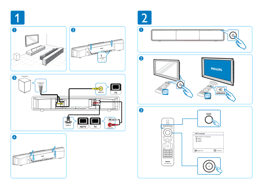 Philips HTS6120/37 manual Hdtv TV 