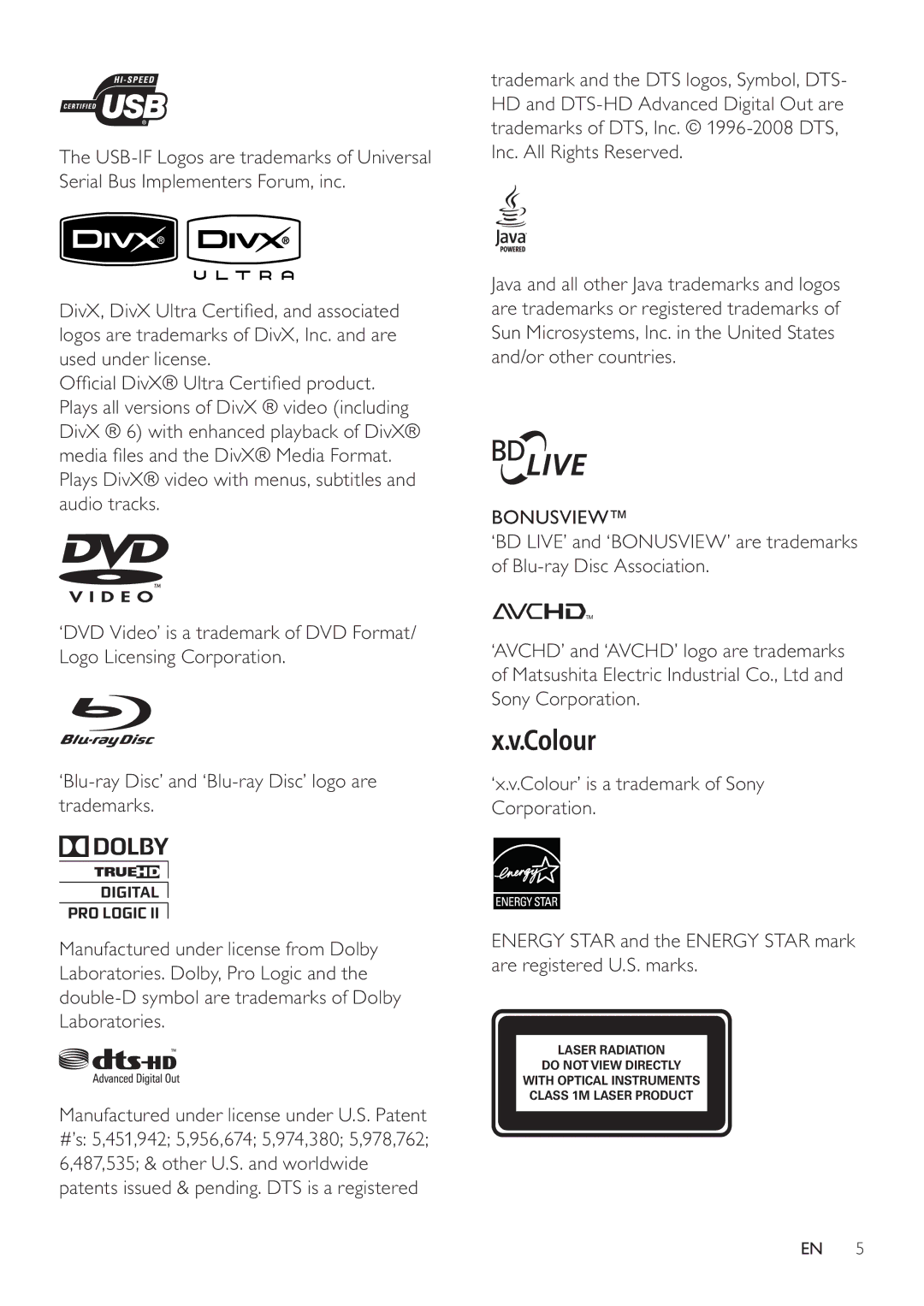 Philips HTS7520, HTS7500 user manual Bonusview 