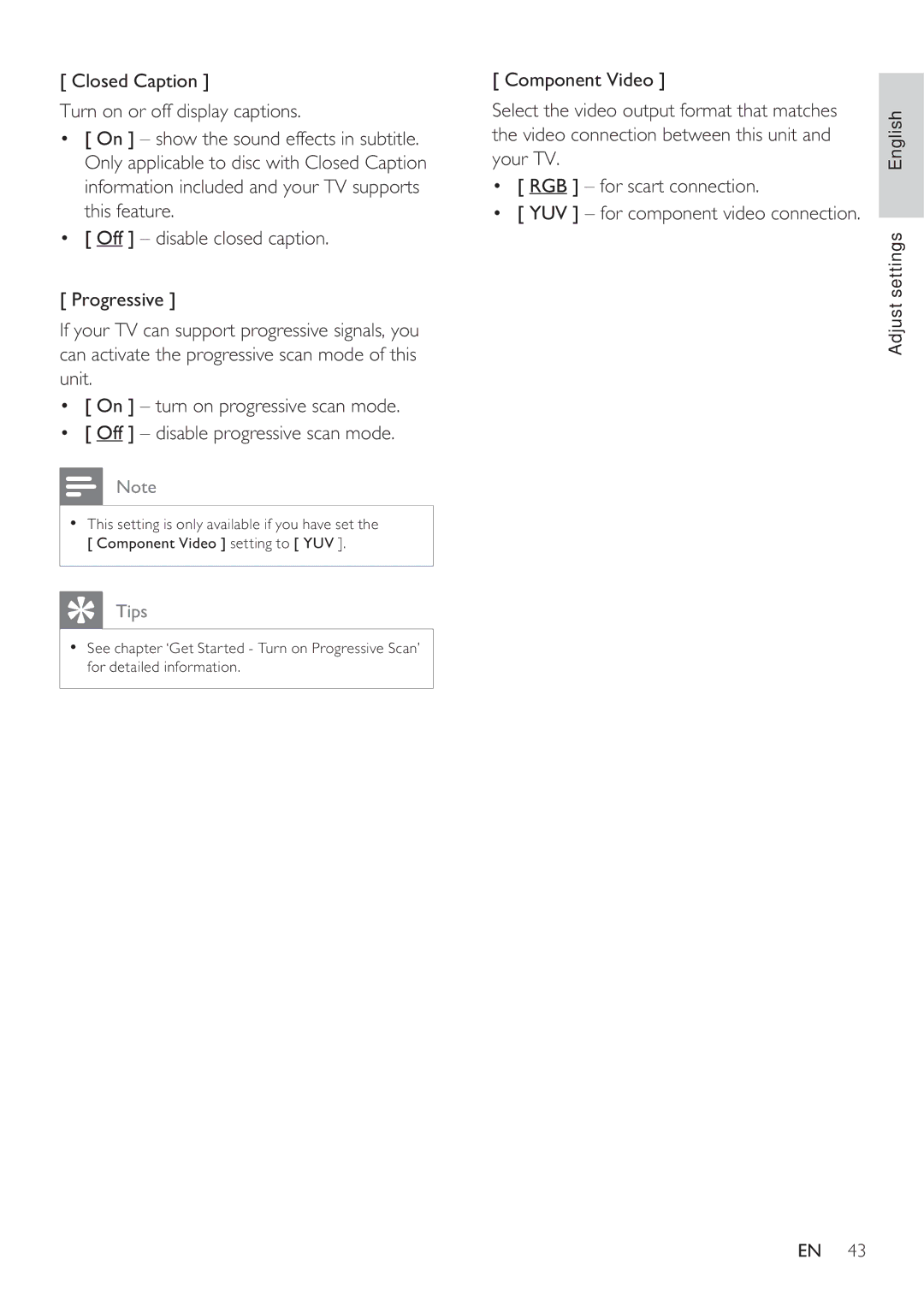 Philips HTS8141/12 user manual Tips 