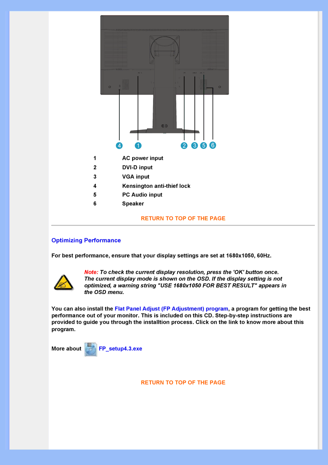 Philips HWS8220Q user manual Optimizing Performance 