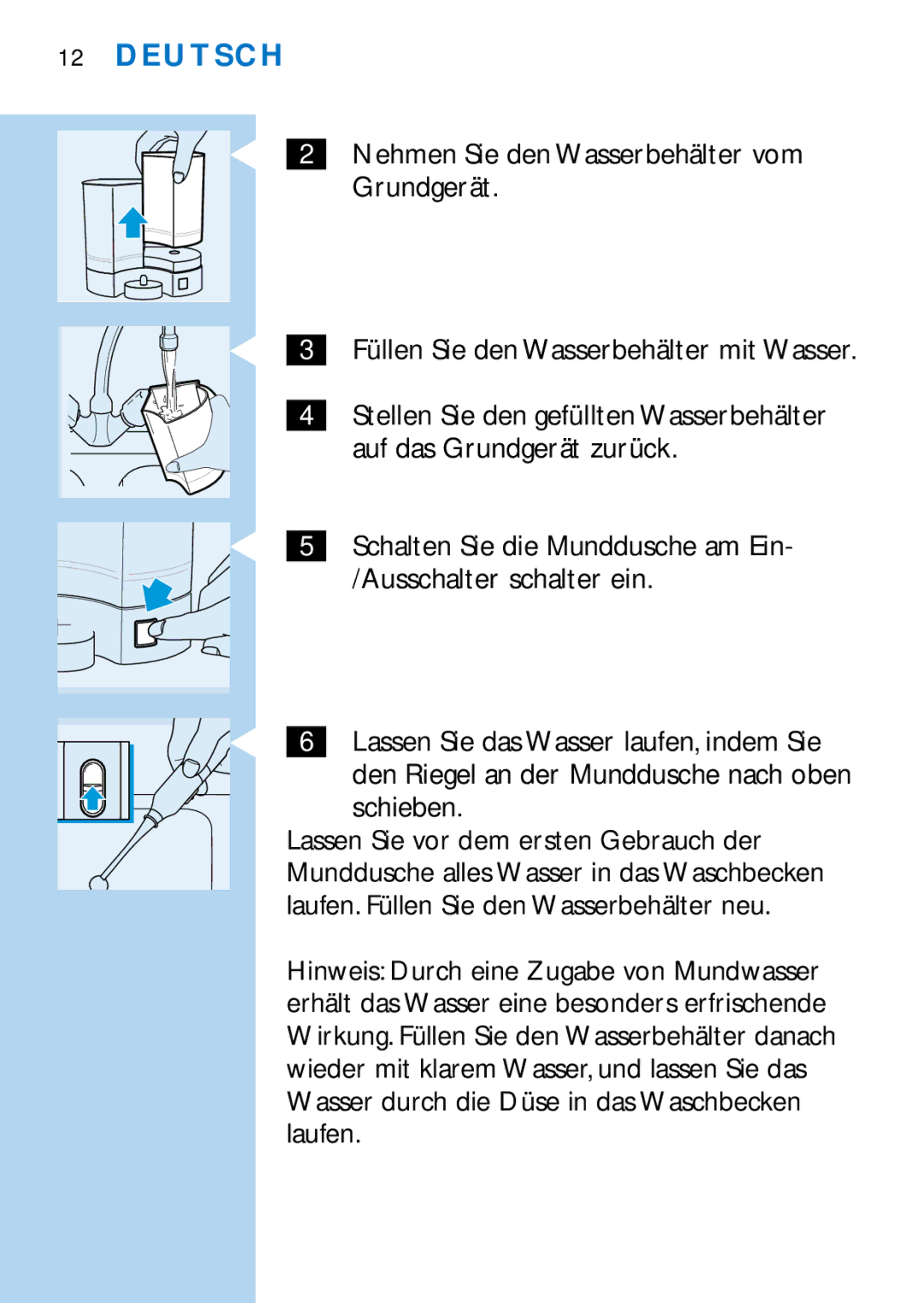 Philips HX2225 manual Grundgerät 