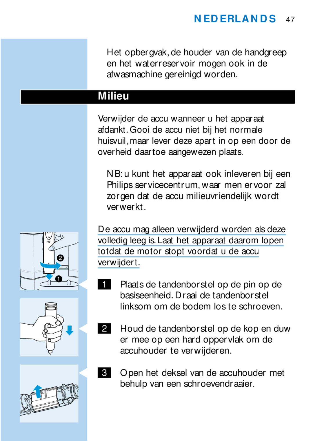 Philips HX1725, HX2745 manual Milieu 