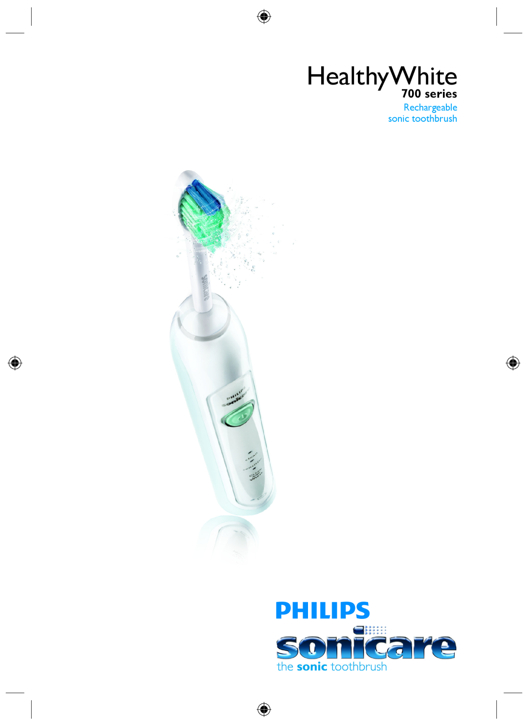 Philips HX6710 manual HealthyWhite, series, Rechargeable sonic toothbrush 
