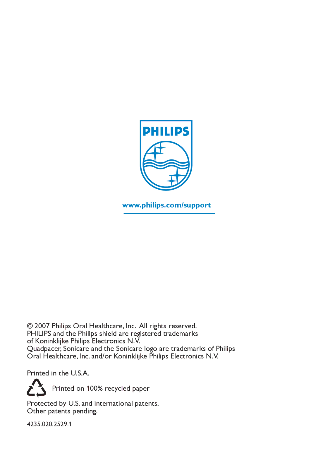 Philips HX6711 manual 4235.020.2529.1 