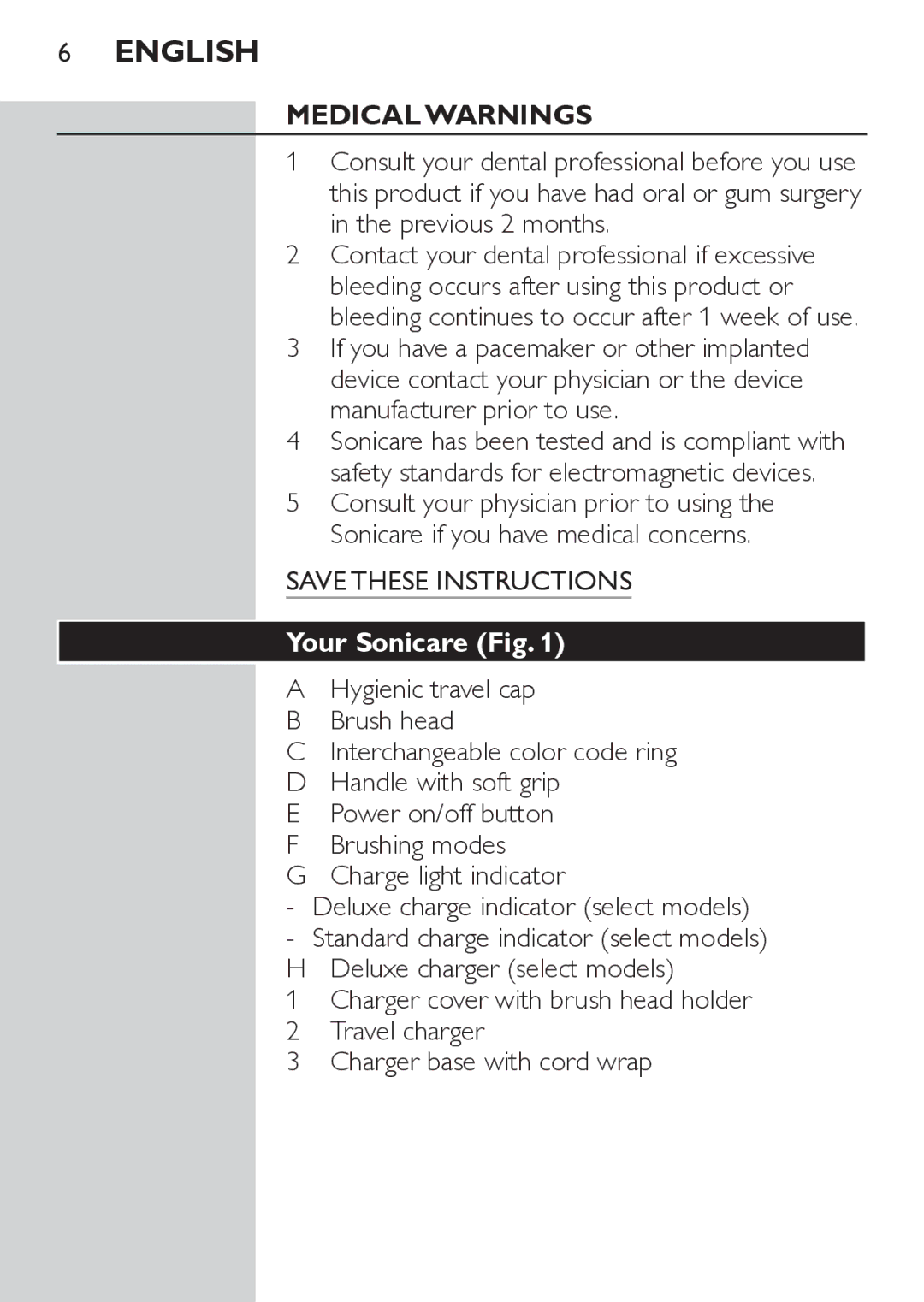 Philips HX6733 manual Medical Warnings, Your Sonicare 