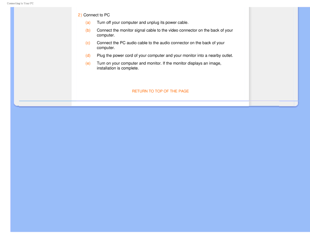 Philips I7SIA user manual Return to TOP 