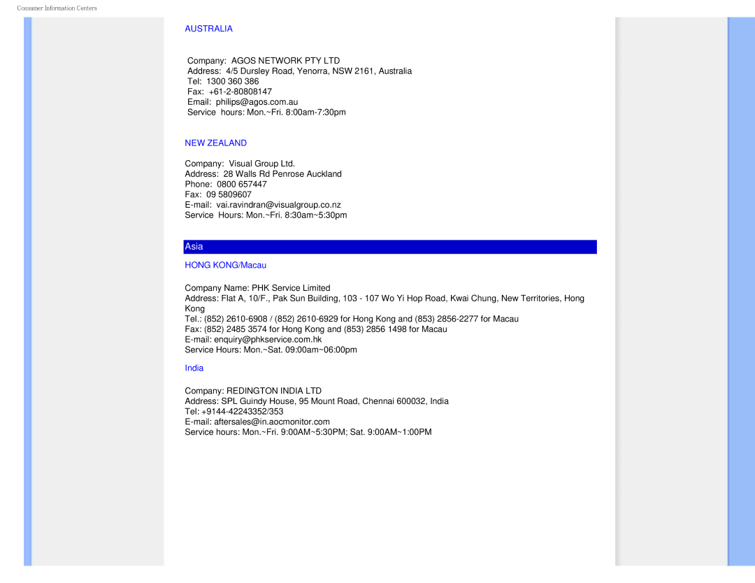 Philips I7SIA user manual Asia 