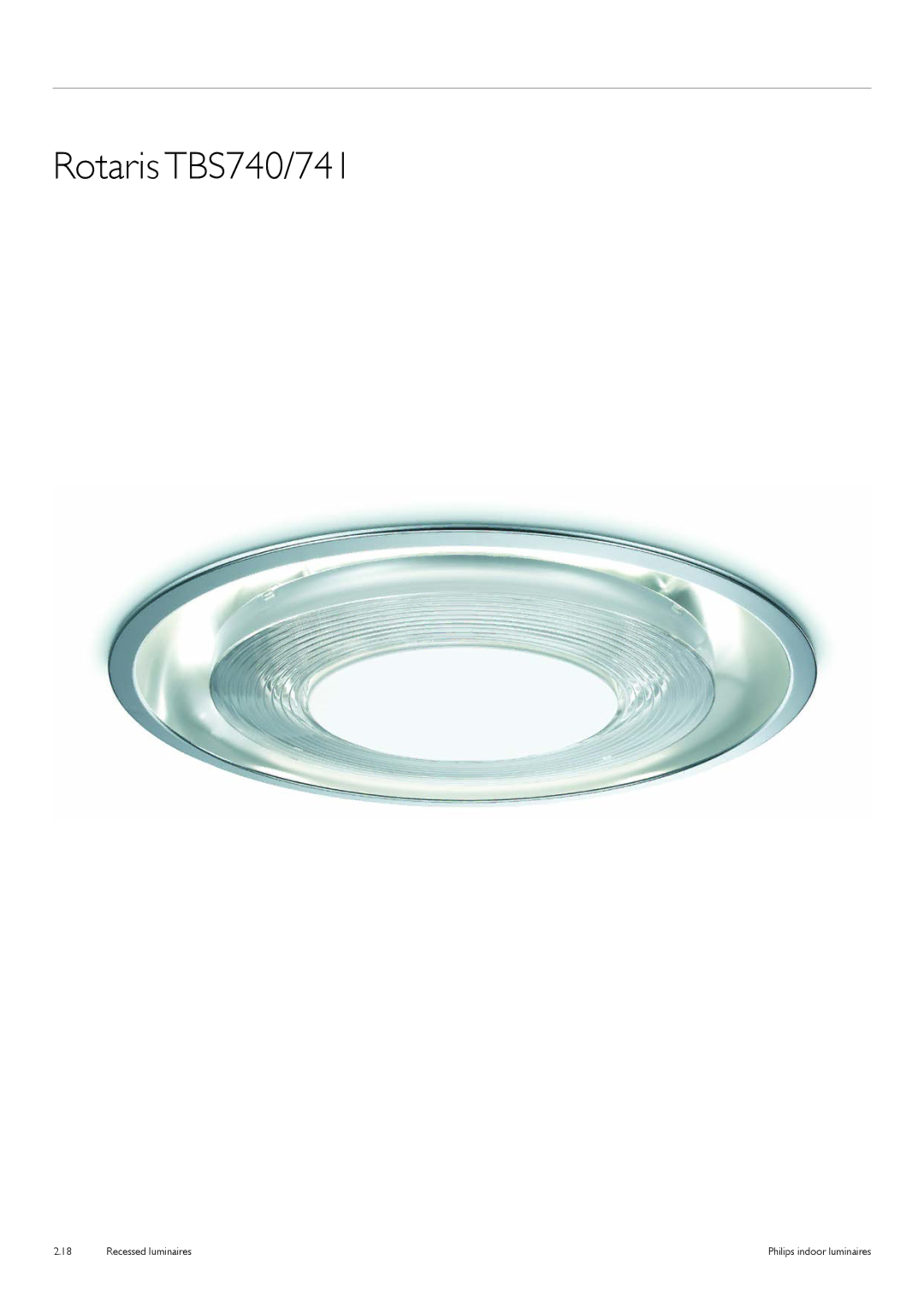 Philips Indoor Luminaires manual Rotaris TBS740/741 