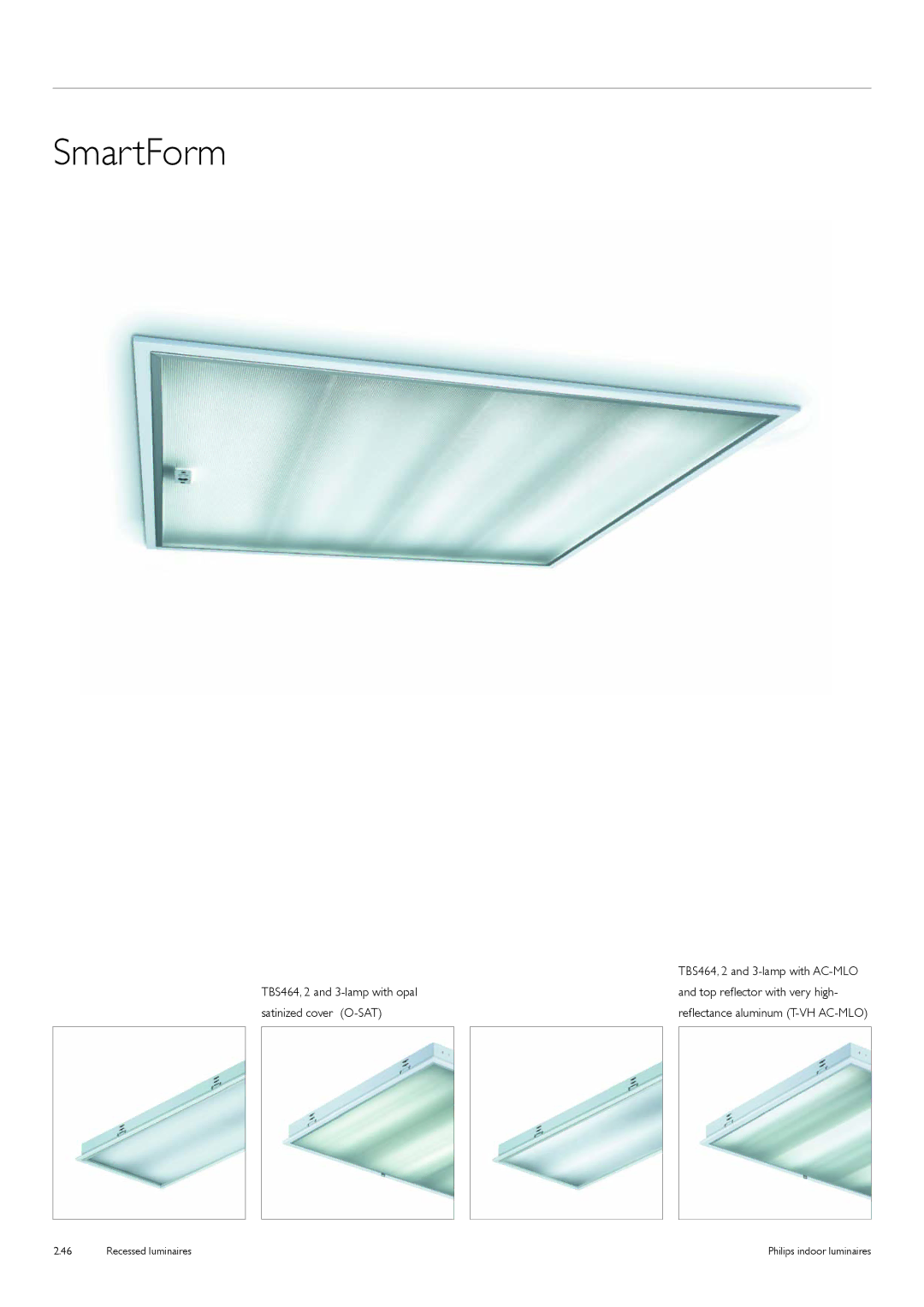 Philips Indoor Luminaires manual TBS464, 2 and 3-lamp with AC-MLO 