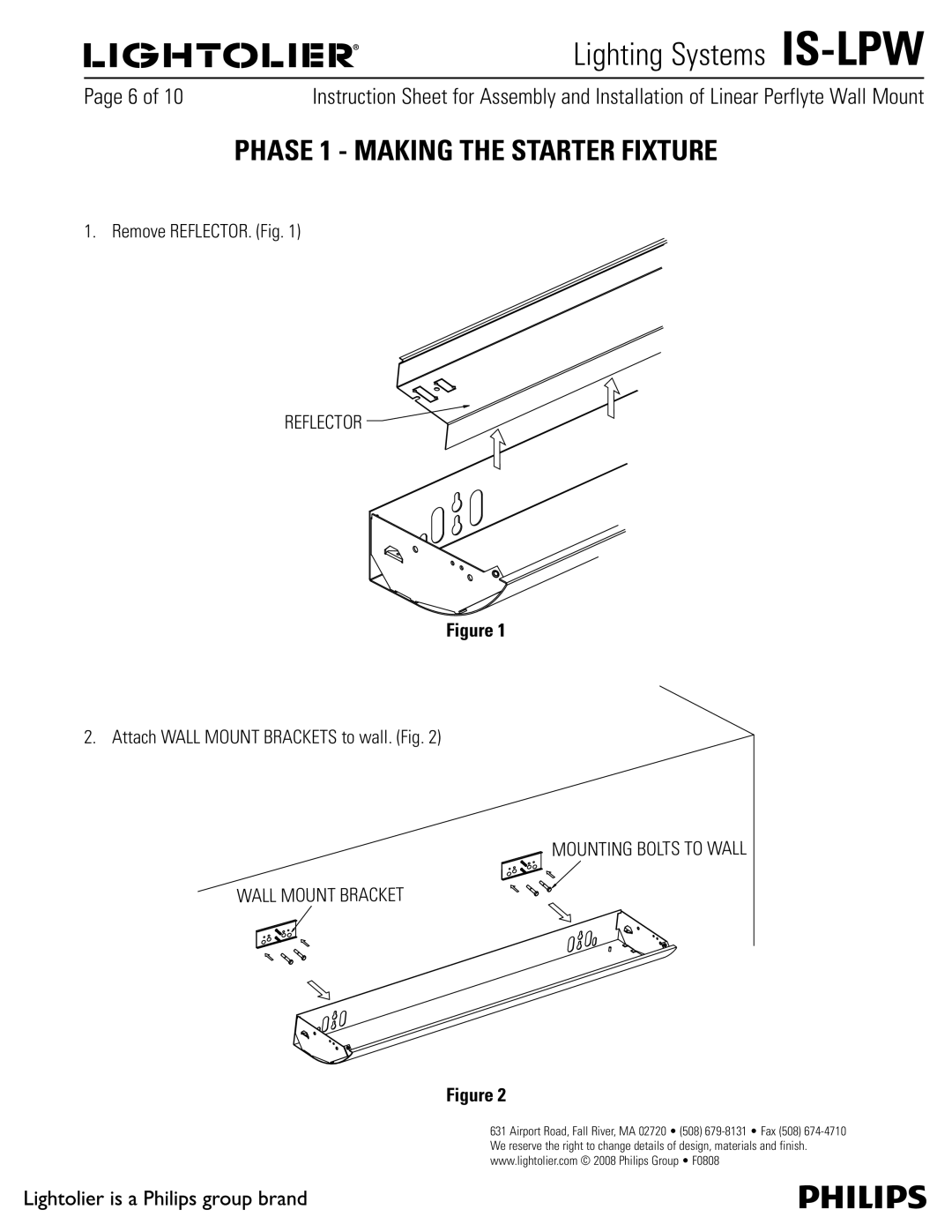 Philips IS-LPW Phase 1 Making the Starter Fixture, 3FNPWF3&-&$503 JH , UUBDI8--.06/5#3$,&54UPXBMM JH  