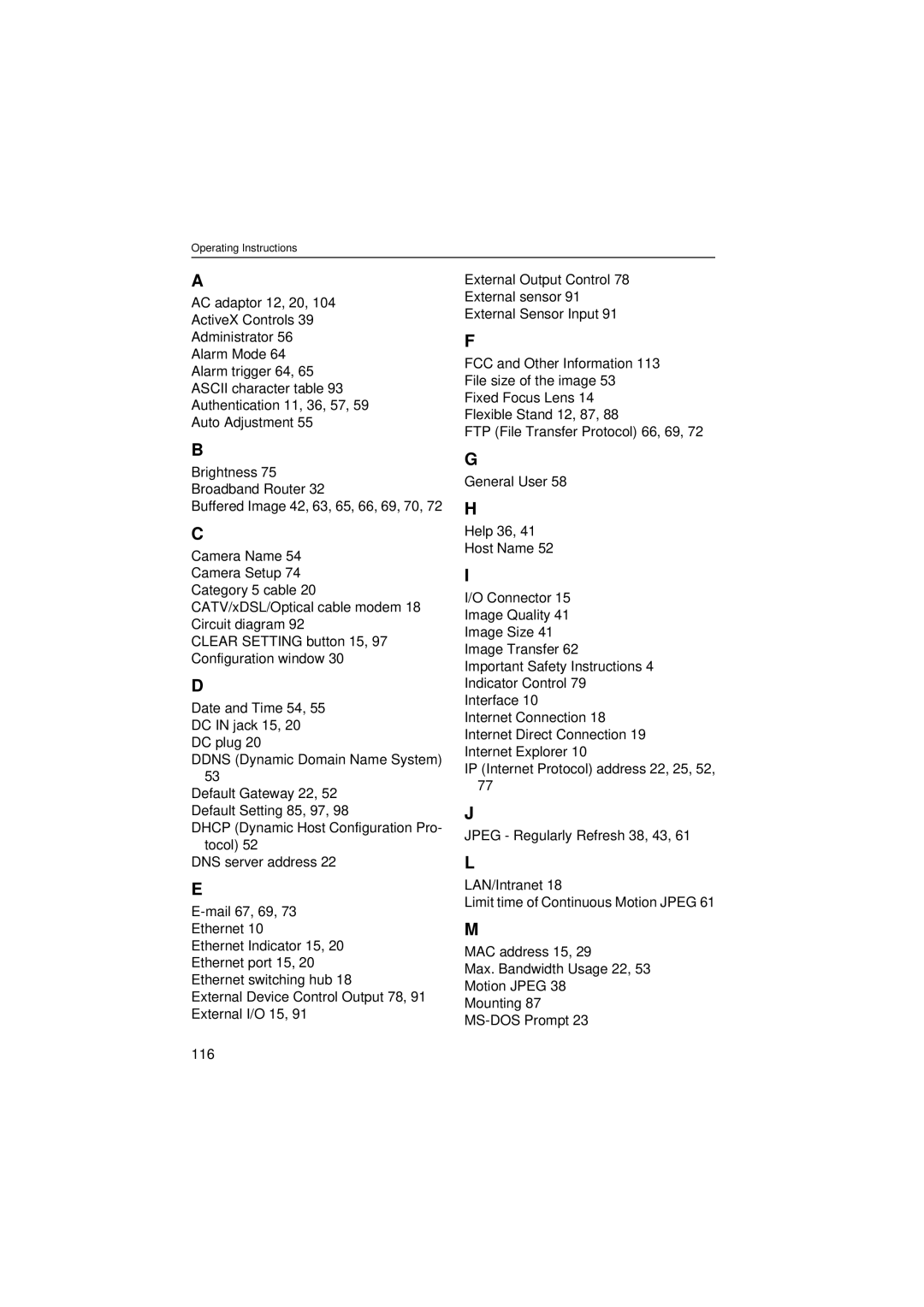 Philips KX-HCM8 operating instructions Operating Instructions 