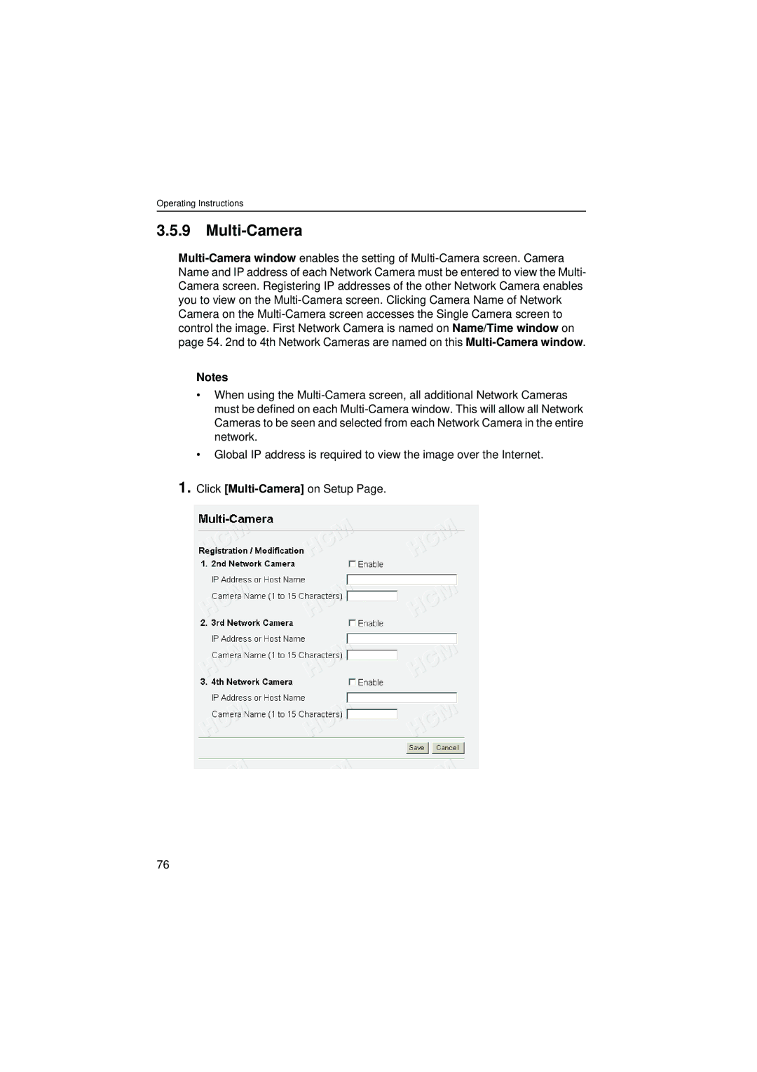 Philips KX-HCM8 operating instructions Multi-Camera 