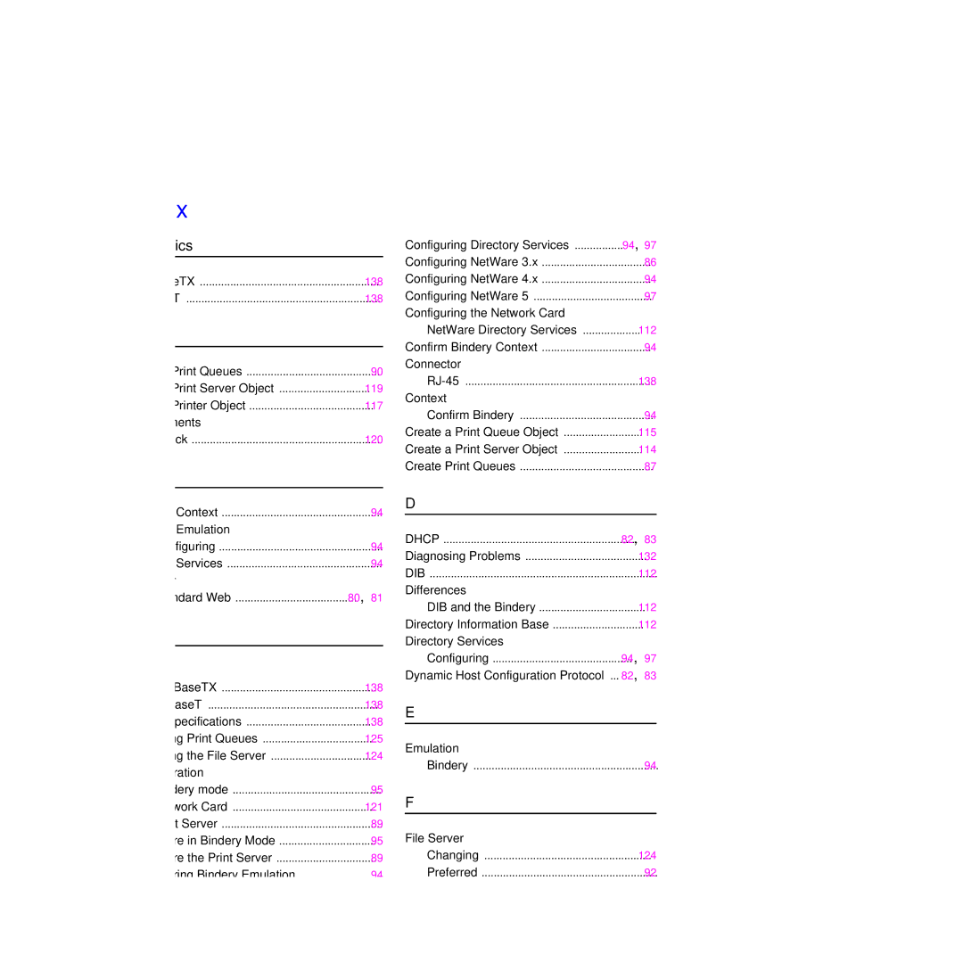 Philips KX-PNBC8 manual Index, 139 