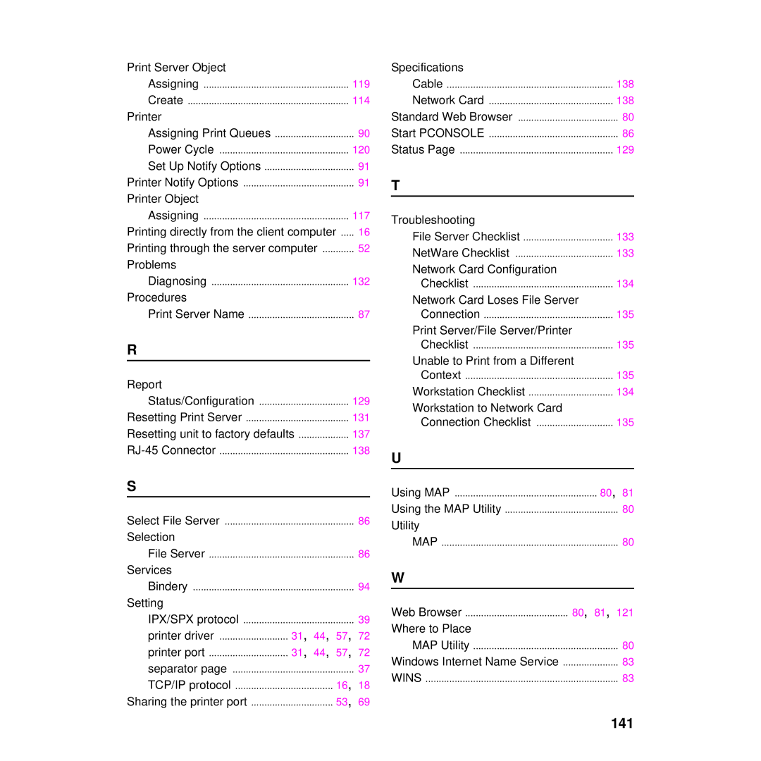 Philips KX-PNBC8 manual 141, Setting 