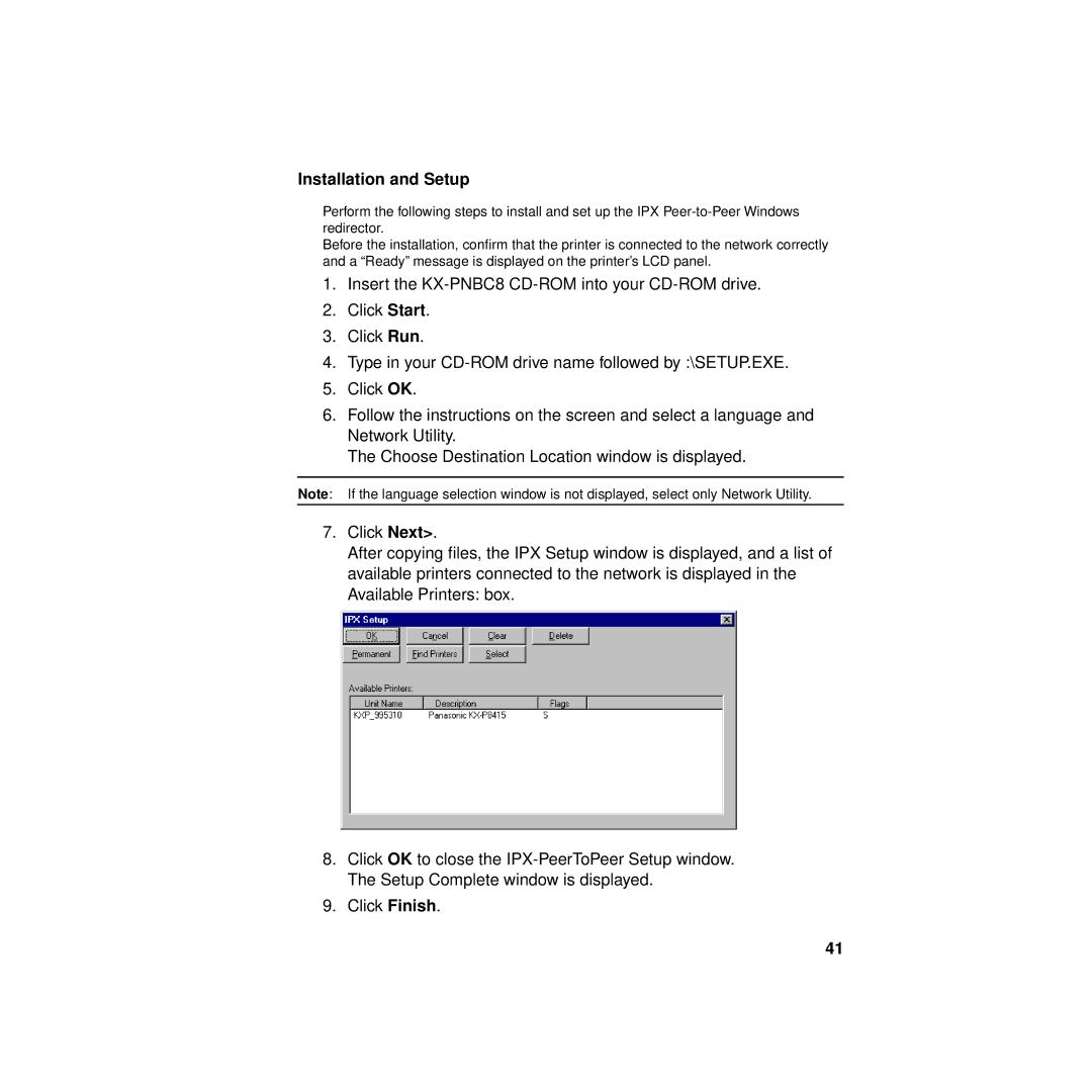 Philips KX-PNBC8 manual Installation and Setup 