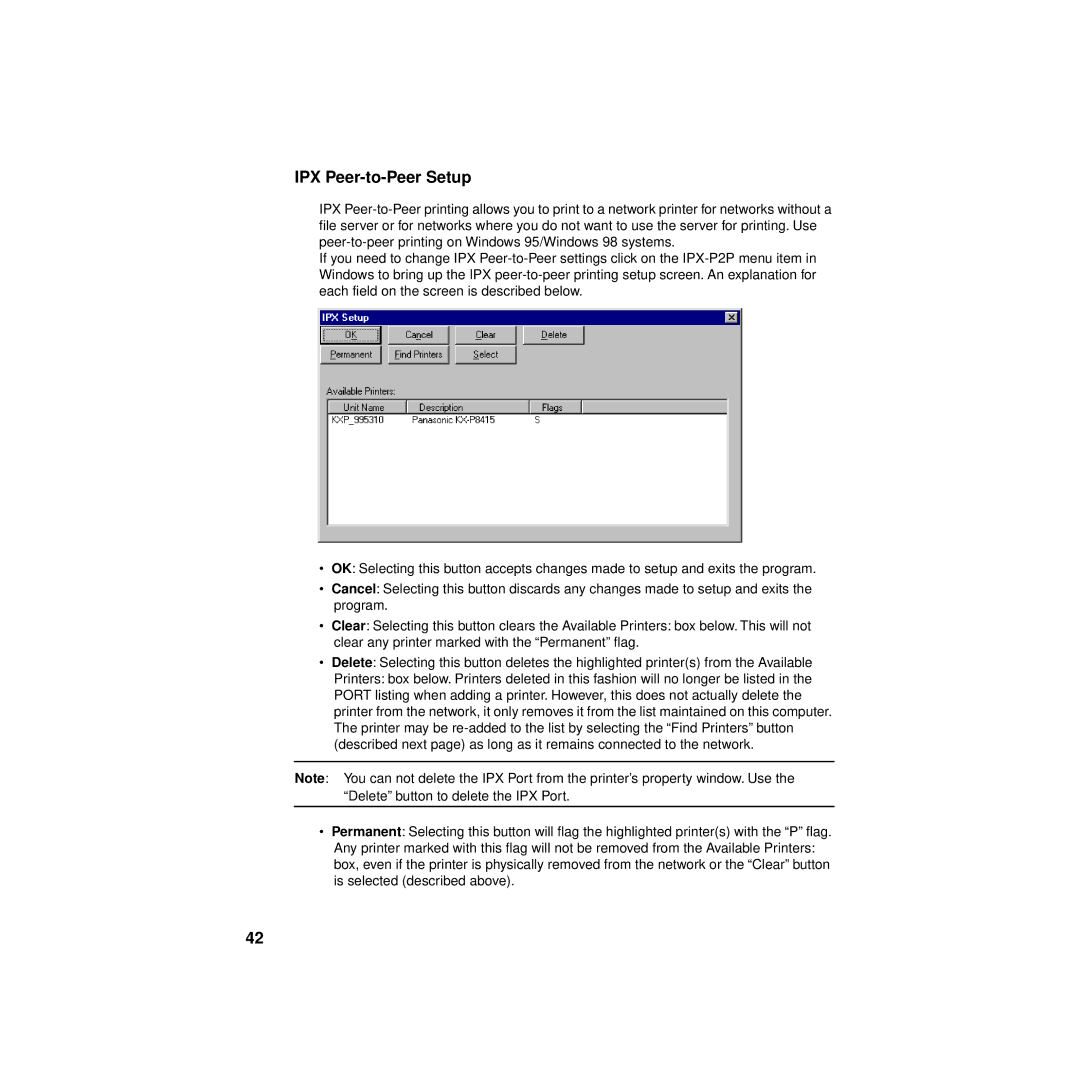 Philips KX-PNBC8 manual IPX Peer-to-Peer Setup 