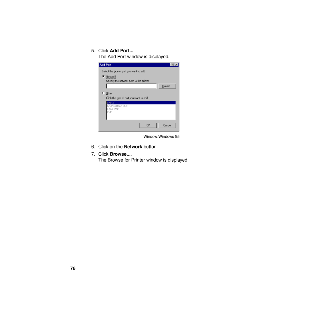 Philips KX-PNBC8 manual Click Add Port 