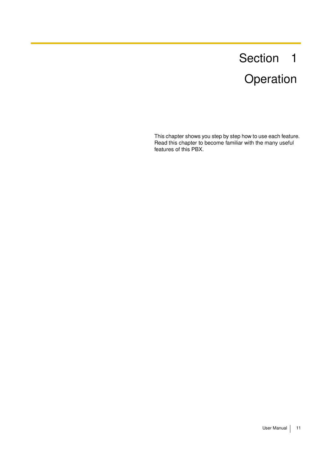 Philips KX-TEA308 user manual Section Operation 