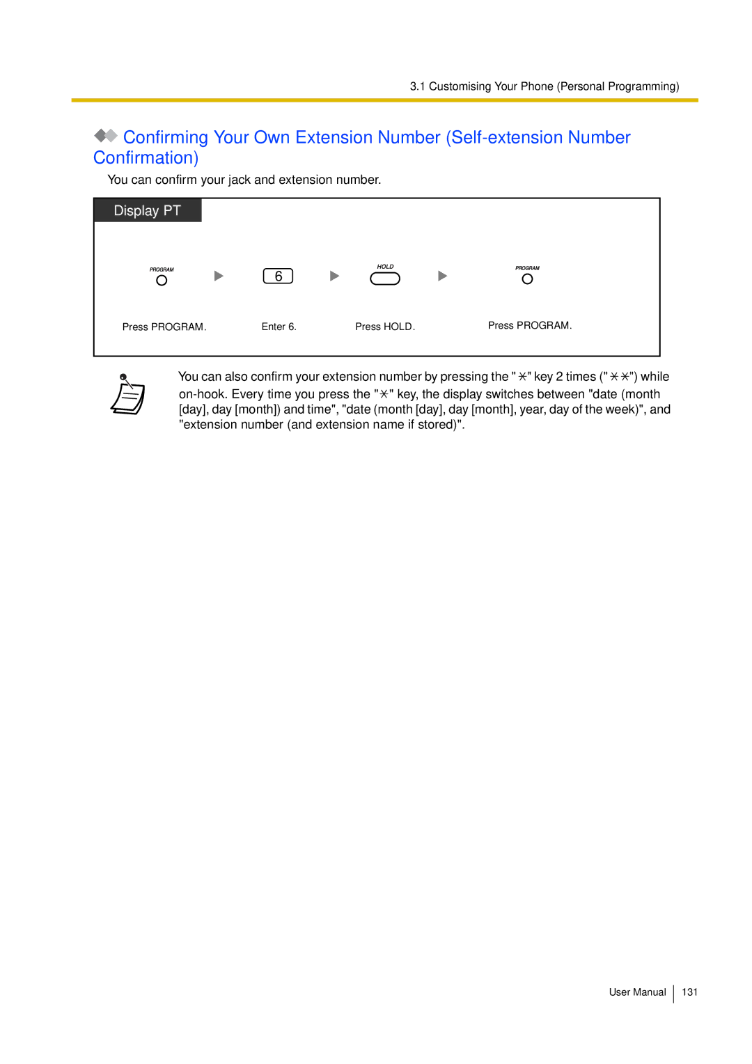 Philips KX-TEA308 user manual You can confirm your jack and extension number 