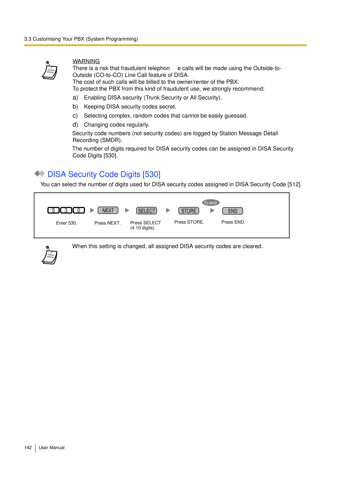 Philips KX-TEA308 user manual Disa Security Code Digits 