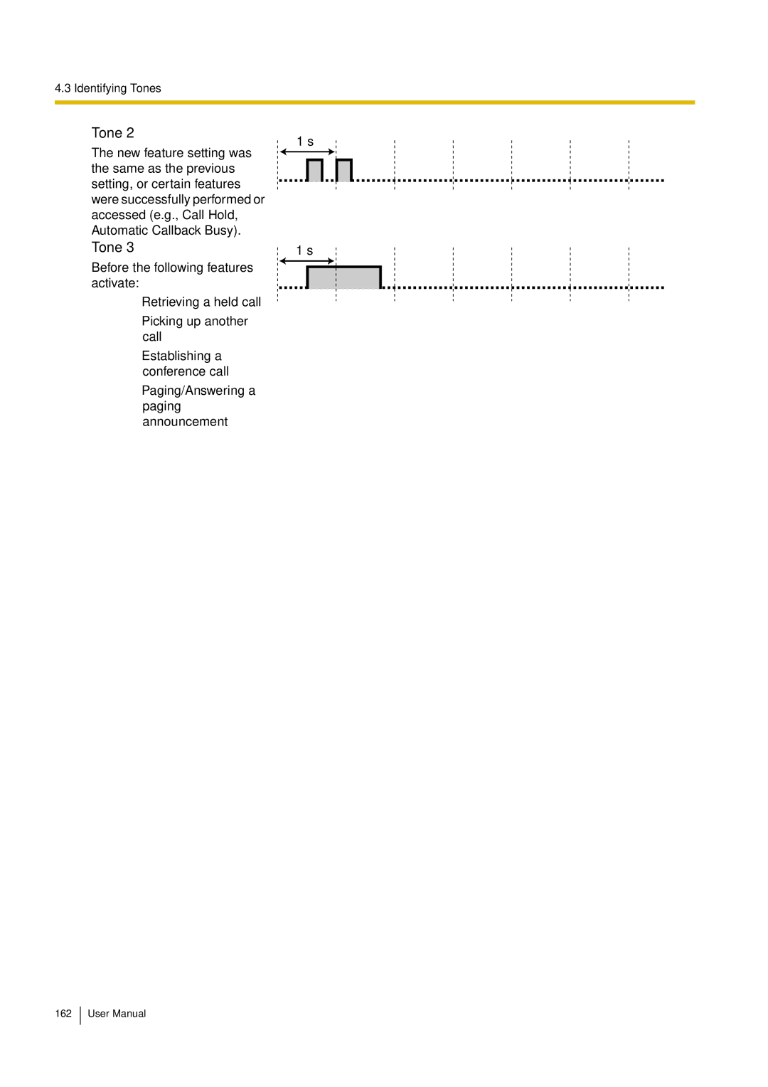 Philips KX-TEA308 user manual Tone 