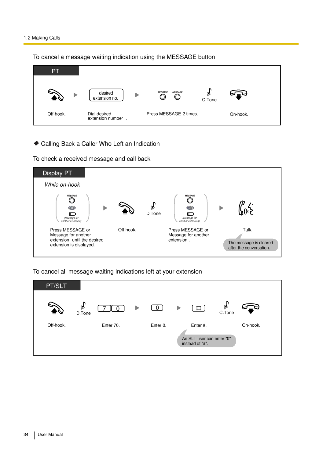 Philips KX-TEA308 user manual While on-hook 