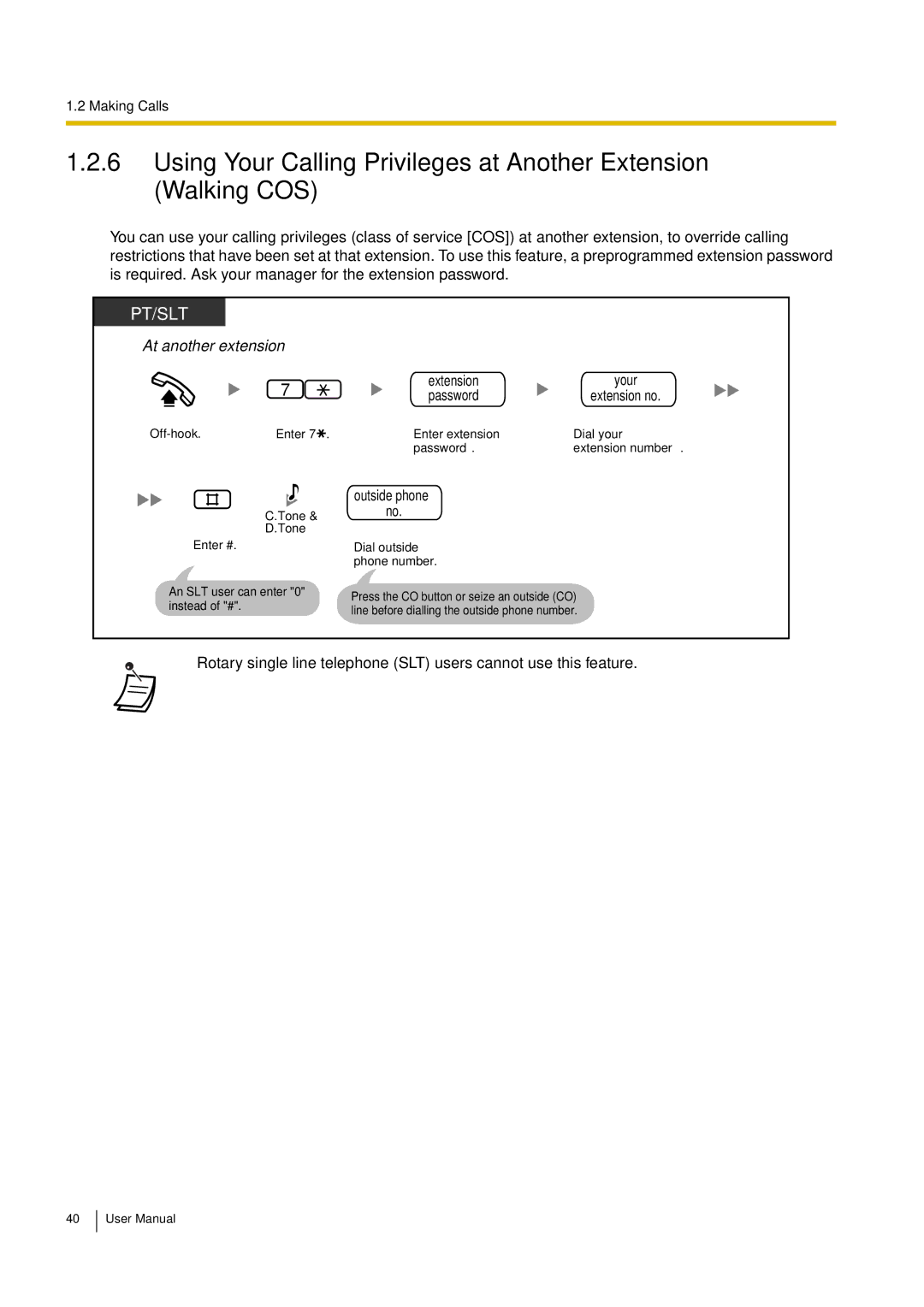 Philips KX-TEA308 user manual Extension, Password, Outside phone 