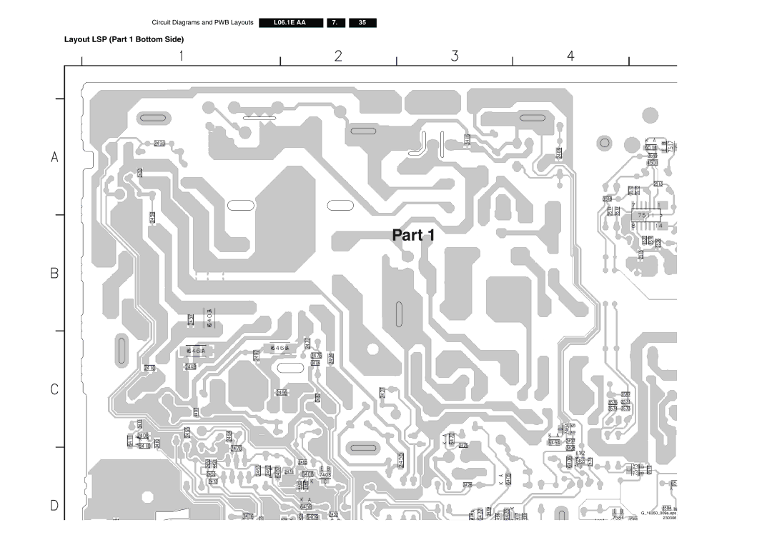 Philips L06.1E AA technical specifications Layout LSP Part 1 Bottom Side 