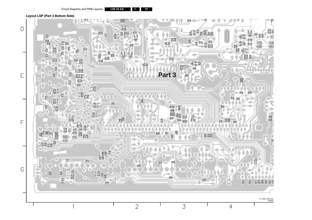 Philips L06.1E AA technical specifications Layout LSP Part 3 Bottom Side 