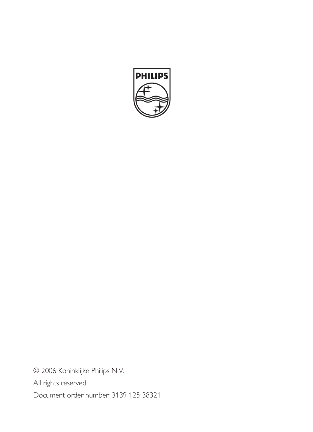 Philips LCD And Plasma Panel TV user manual 