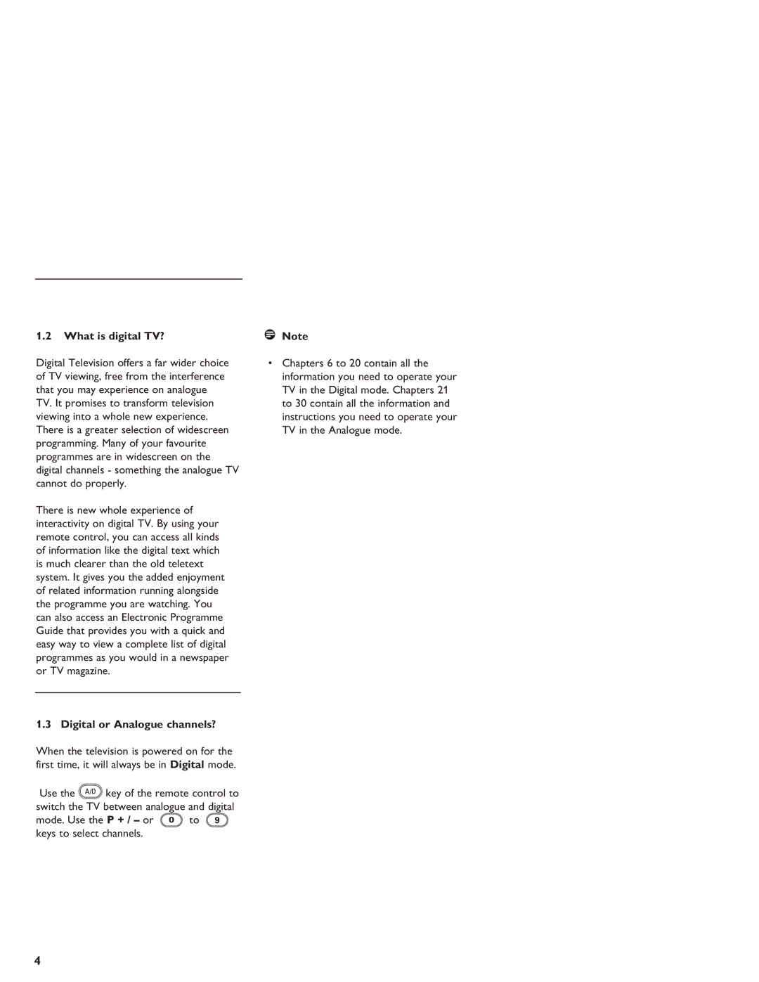 Philips LCD And Plasma Panel TV user manual What is digital TV?, Digital or Analogue channels? 