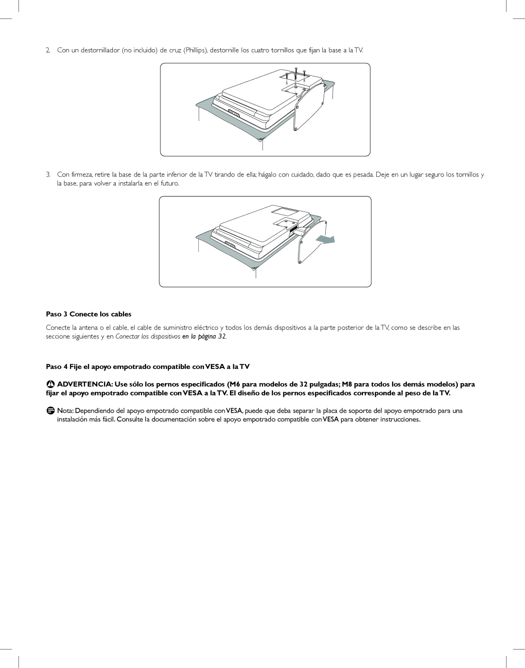 Philips LF402524, LF4025D24 manual Paso 3 Conecte los cables 