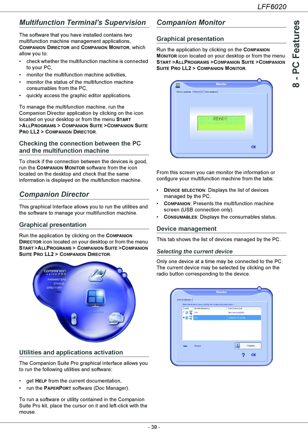 Philips LFF 6020 user manual Multifunction Terminals Supervision, Companion Director, Companion Monitor 