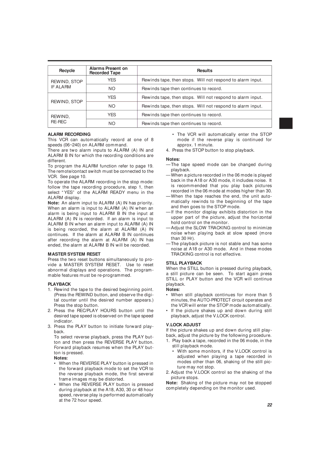 Philips LTC 3963/51 manual Alarm Recording 