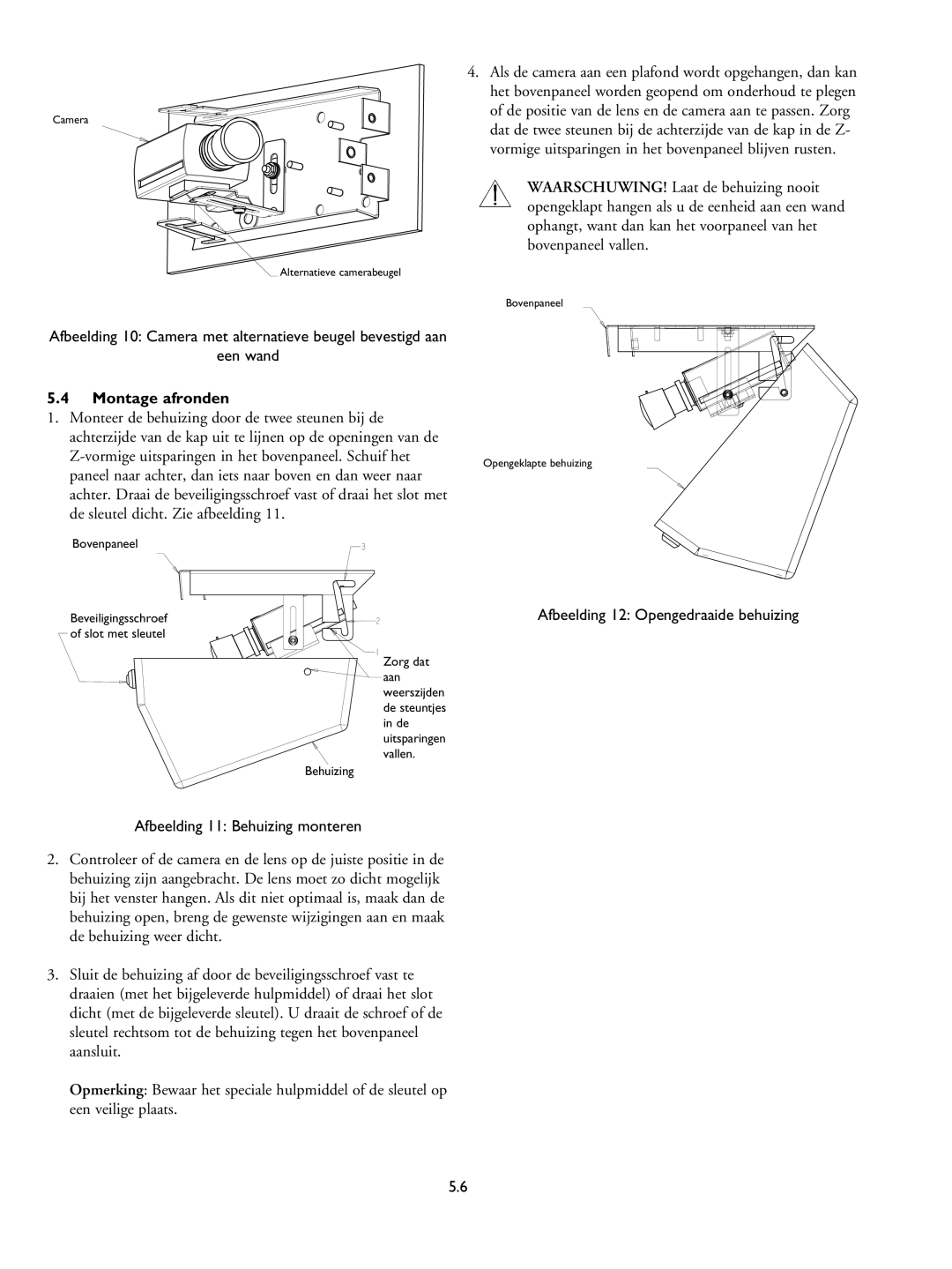 Philips LTC 9405 installation instructions Montage afronden, Bovenpaneel 