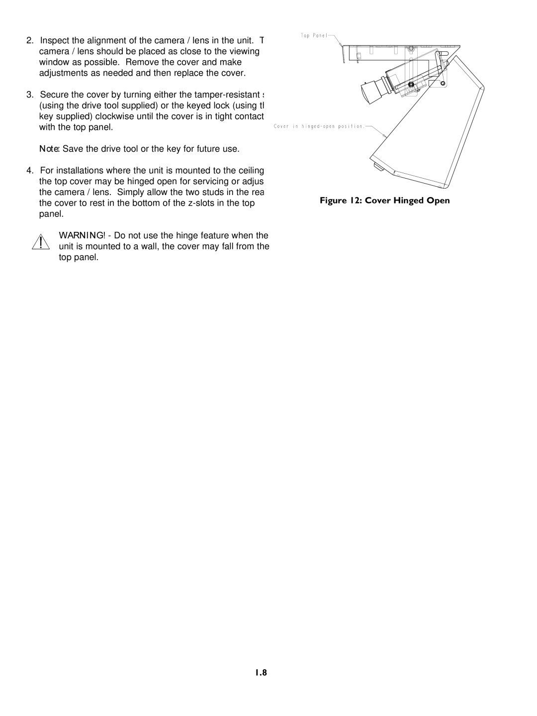 Philips LTC 9405 installation instructions Cover to rest in the bottom of the z-slots in the top 