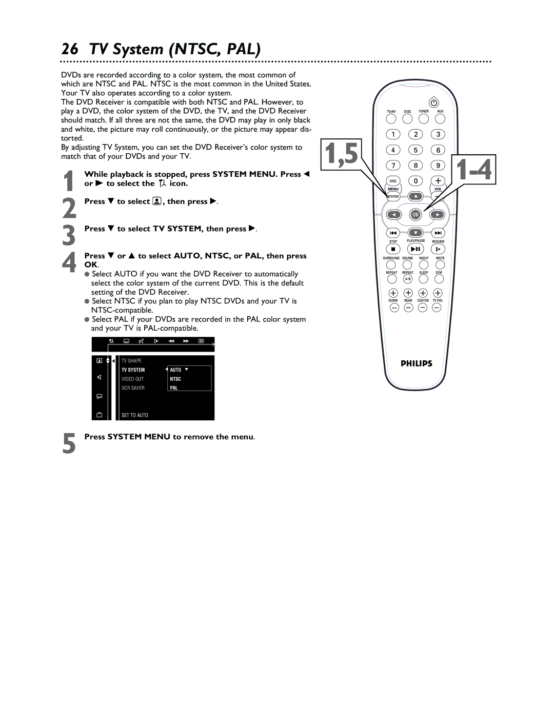 Philips LX3000 warranty TV System NTSC, PAL, Your TV also operates according to a color system, Torted 