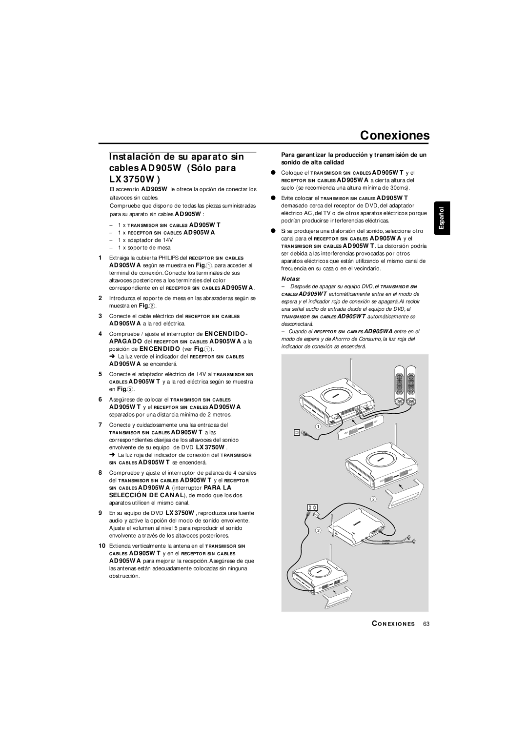 Philips LX3700D manual Desconectará 