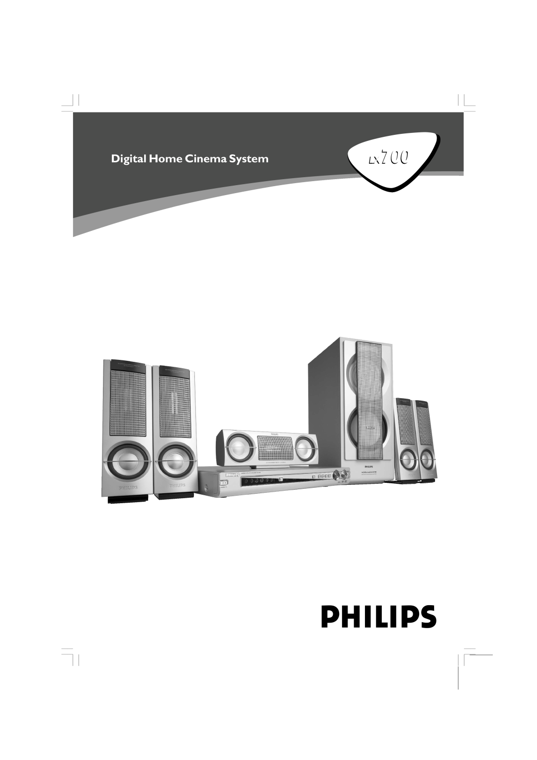 Philips LX700 manual Digital Home Cinema System 