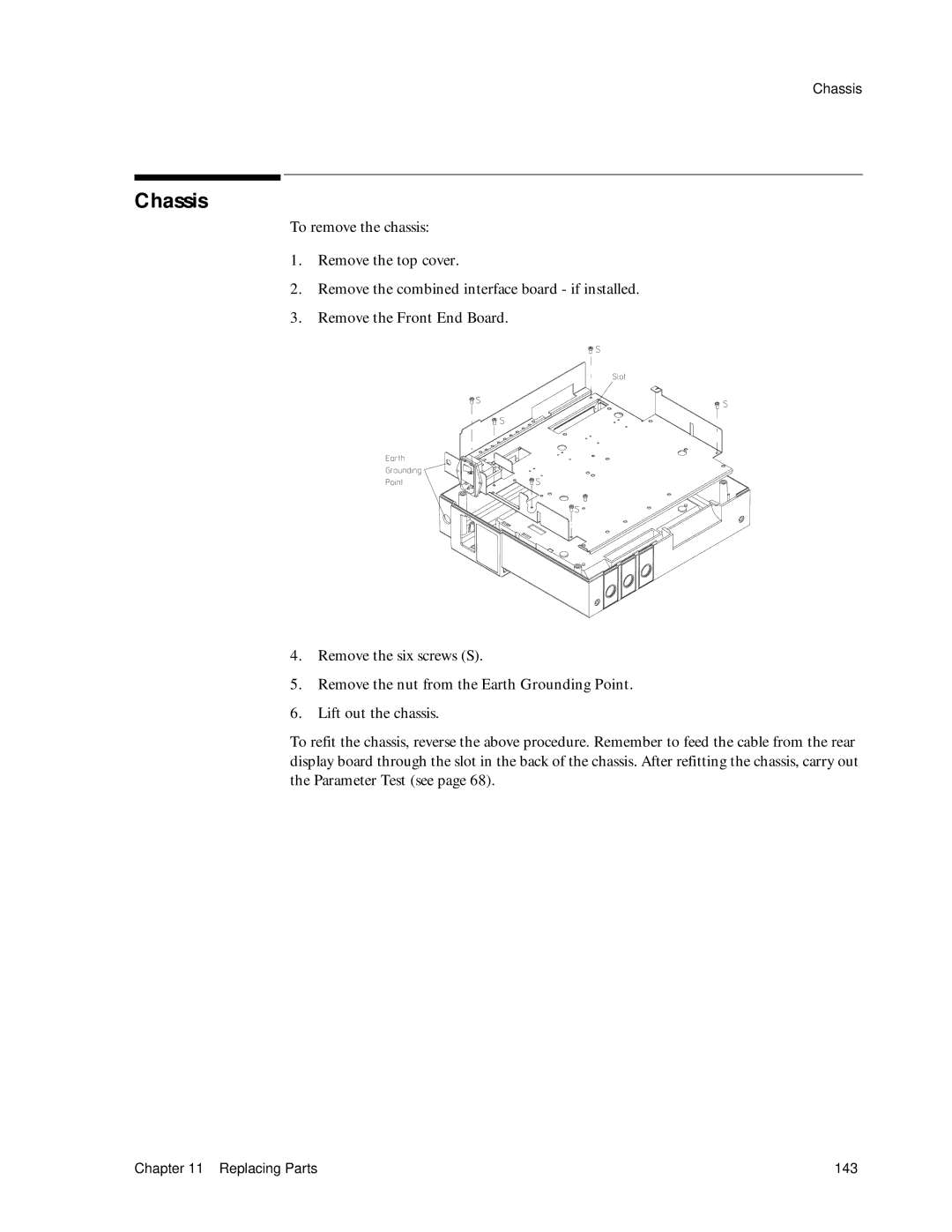 Philips M1351A, M1353A manual Chassis 