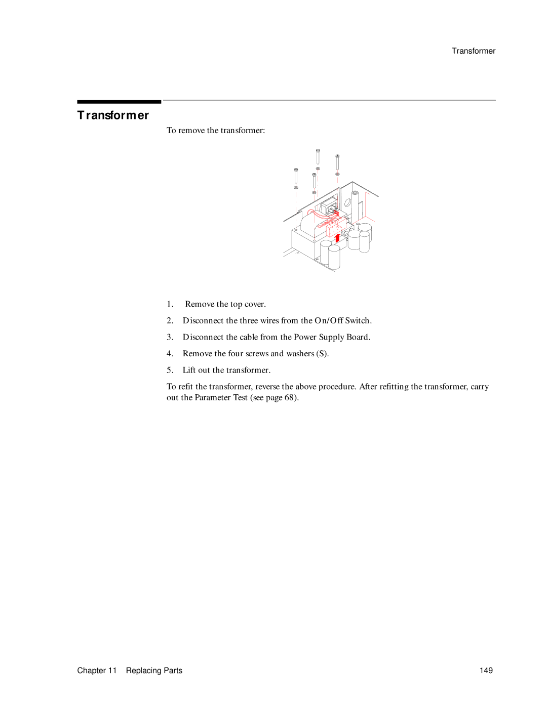 Philips M1351A, M1353A manual Transformer 