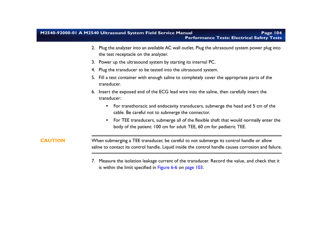 Philips M2540 service manual Is within the limit specified in -6 on 