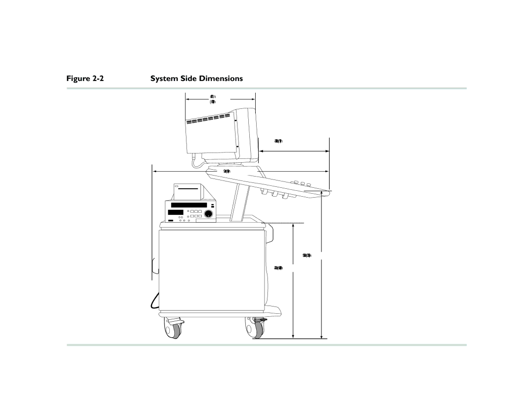 Philips M2540 service manual System Side Dimensions 