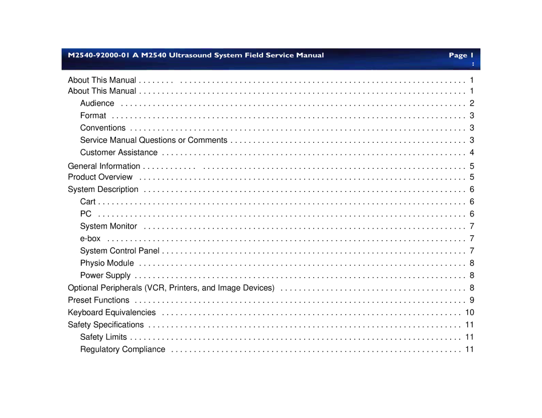 Philips M2540 service manual 