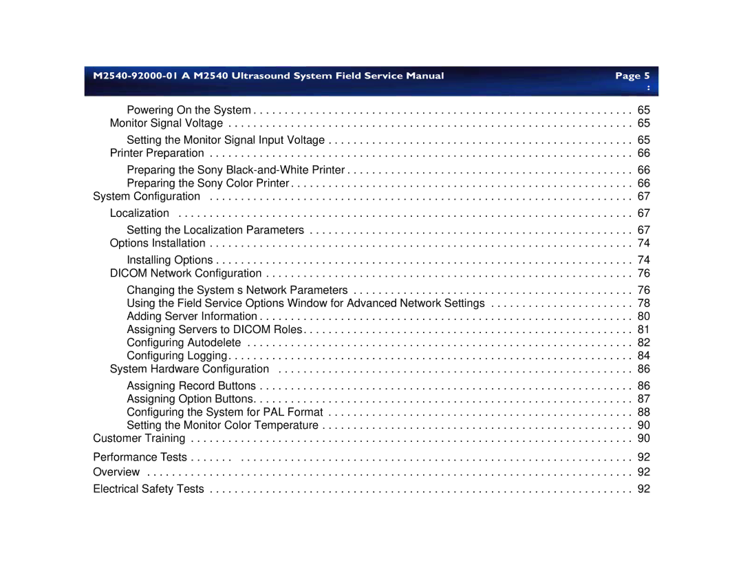 Philips M2540 service manual 