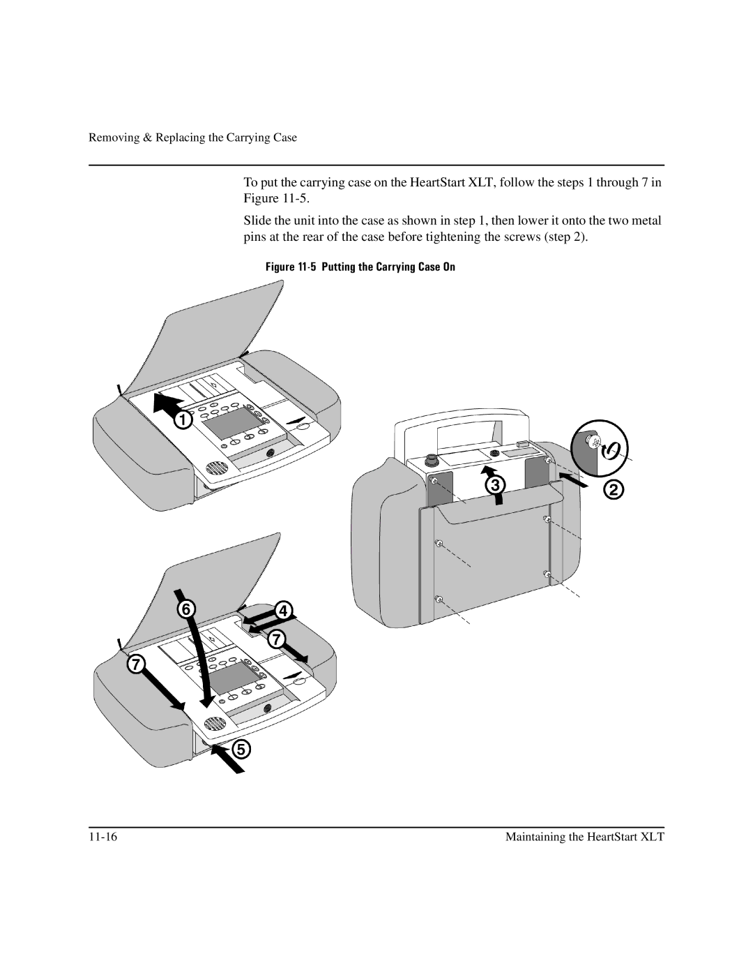 Philips M3500B manual Putting the Carrying Case On 